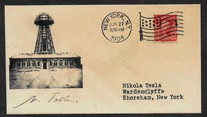 Sobre de coleccionista Nikola Tesla con sello de época original 110 años *OP1124 - Imagen 1 de 1