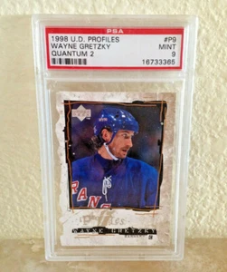 POP 1 ~ Wayne Gretzky 1998 Upper Deck Profiles Quantum 2 ~ PSA 9 - Foto 1 di 2