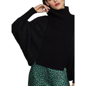 BCBGMAXAZRIA Womens Wool Blend Hi-Low Turtle Neck Pullover Sweater Top BHFO 0473