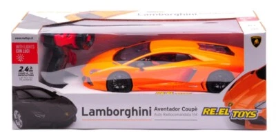 MODELLINO AUTO RADIOCOMANDATO RE.EL.TOYS LAMBORGHINI AVENTADOR SC ARANCIO 1:14 - Immagine 1 di 4
