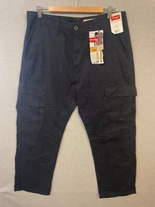 Wrangler Mens Black W34 L30 Cargo Casual Straight Leg Work Pants BNWT 70ATBTL - Picture 1 of 6