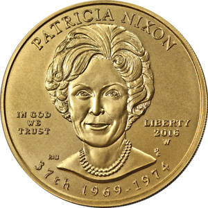 2016-W First Spouse Gold $10 Patricia Nixon Uncirculated - OGP & COA