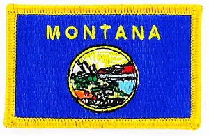 AUFNÄHER Patch FLAGGEN flagge MONTANA USA STAATEN flag Fahne 7x4.5cm - Bild 1 von 1