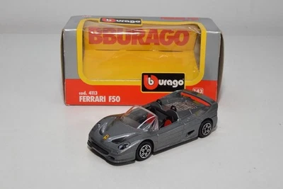 B73 1:43 BBURAGO BURAGO 4113 FERRARI F50 F 50 MET. GREY MIB - Photo 1/4