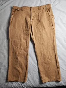 Duluth Flex Fire Hose Canvas Pants Mens Size 46x30 Brown Workwear Western NEW - Picture 1 of 11