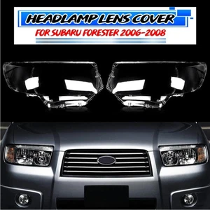 FOR SUBARU FORESTER 2006-2008 Headlight Lens Cover Clear Headlamp Left & Right - Picture 1 of 11