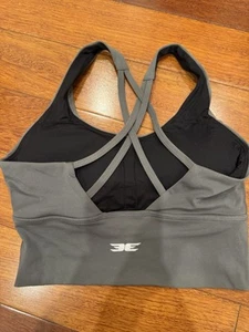 Elite eleven Grey Aura Sports Bra - Size Small - Picture 1 of 3