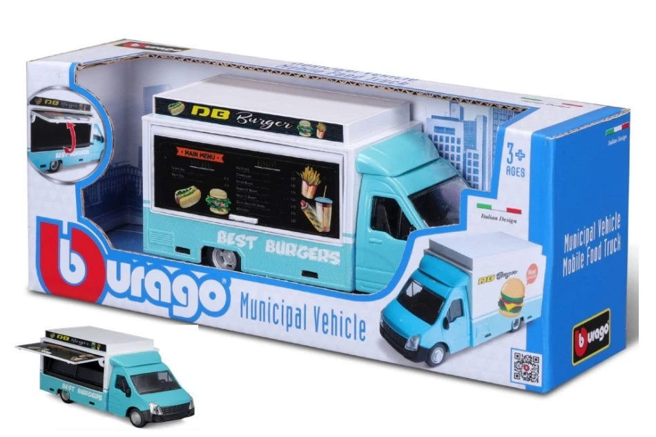 Burago CAMION BEST BURGERS MOBILE FOOD TRUCK cm 14 - Photo 1/1