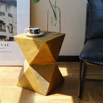 Mesa auxiliar de exterior mesa auxiliar de terrazo soporte para plantas de jardín mesa de hormigón liso Foto 1 de 4