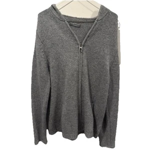 Zadig & Voltaire Cashmere Zip up Hoodie Large Grey Men - Picture 1 of 4