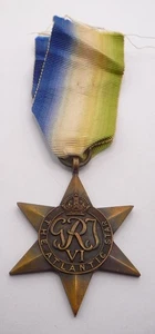 WW2 ATLANTIC STAR GENUINE MEDAL - Foto 1 di 3
