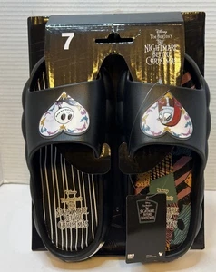 Disney The Nightmare Before Christmas Jack And Sally Women's Slides Size 7 NEW - Picture 1 of 10