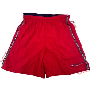 Bañador Tommy Hilfiger Athletics vintage nuevo con etiquetas con logotipo de cinta roja para hombre, talla grande - Imagen 1 de 11