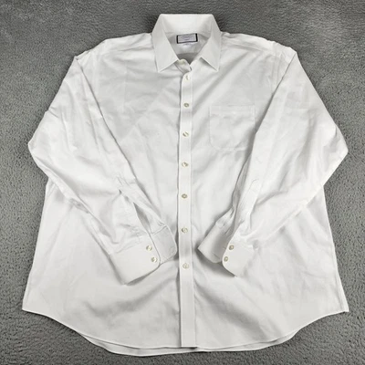 Charles Tyrwhitt Dress Shirt Mens 19/38 White Non Iron Classic Fit Formal Dress - Image 1 of 4