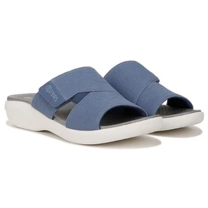 Sandalia de cuña Bzees para mujer azul 10M - Imagen 1 de 5