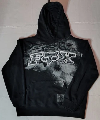 Moletom com capuz vintage Fox Riders BMX corrida snowmobile masculino tamanho M - Imagem 1 de 4