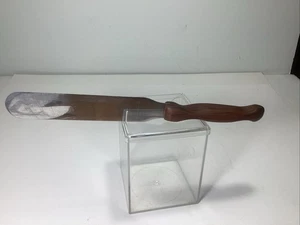 Cutco #28 Spatula Knife 7” Blade Brown Swirl Handle Icing Spreader Vintage - Picture 1 of 8