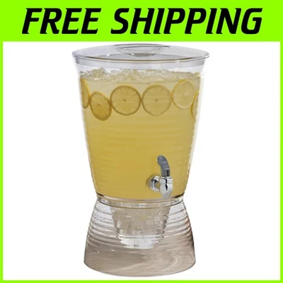 Dispensador de bebidas de corteza transparente de 2,5 galones Foto 1 de 4