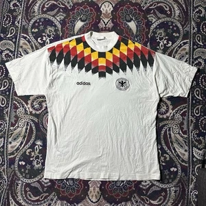 Vintage Adidas Germany 1994/1996 Home Football T-Shirt Soccer Jersey Size Large - Picture 1 of 13