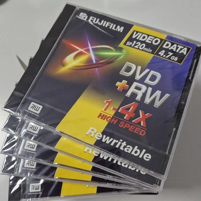 DVD+RW Video 120Min. DATA 4,7GB original Verpackung noch eingeschweißt - Bild 1 von 2