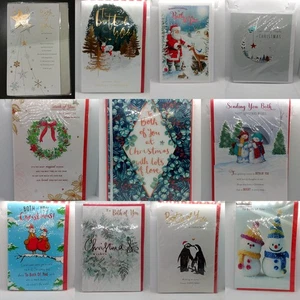 Both of you Christmas Cards Choice of 11 Designs xmas Greetings Couples Joint - Picture 1 of 38