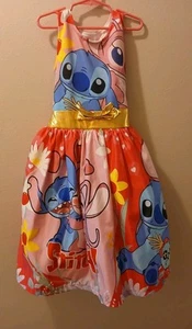 Stitch Little Girls Dress.Size 8. Worn Once For Birthday Party - Picture 1 of 7