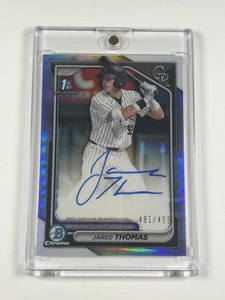 2024 Bowman Draft Refractor Jared Thomas #CPA-JTH Bowman /499 Refractor - Bild 1 von 2