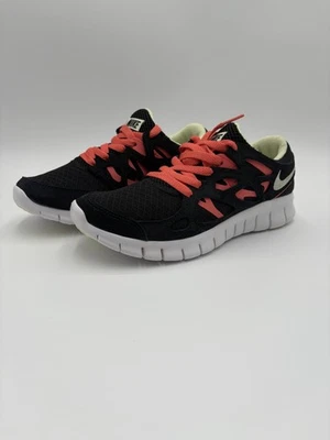 New Women’s Nike Free Run 2 (Black/Lime Ice/Magic Ember) DM9057-002 Size 6.5 - Image 1 of 4