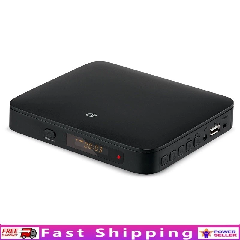 Mini reproductor de DVD compacto de 6 pulgadas 1080p HD con cables USB remotos HDMI audio video Foto 1 de 4