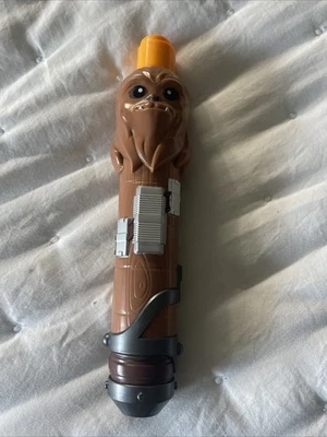 Оранжевый выдвижной меч Star Wars Lightsaber Squad CHEWBACCA Hasbro Disney 2023p - Изображение 1 из 3