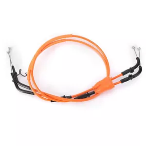 2x Throttle Cable Wire Line Fit Kawasaki Ninja ZX10R ZX-10R 2006-2007 ORANGE - Picture 1 of 1