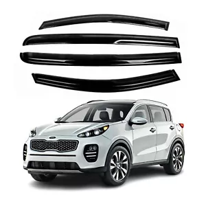 Fits Kia Sportage 2017-2020 Side Window Visor Sun Rain Deflector Guard Thickened - Picture 1 of 10
