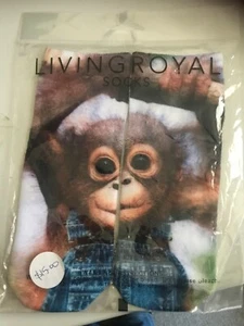 Living Royal, Monkeying Around, Ankle Socks, UNISEX - Picture 1 of 2