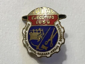 CUBA SPITAD EJECUTIVO 1959 Provincial Union Textile Clothing Industry Badge Pin - Picture 1 of 6
