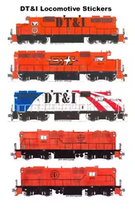 Detroit, Toledo & Ironton locomotive 5 adesivi singoli Andy Fletcher - Foto 1 di 1