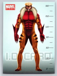 SABRETOOTH 2008 Marvel Heroes Panini Preziosi Collection Sticker #97 *Quantity - Picture 1 of 2