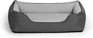 Rexproduct 3XL Soft Premium Cosy Pet Bed with Zipper and Removable Cover Grey - Picture 1 of 10