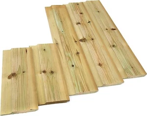 Treated Timber Cladding Shiplap External Quality Scandanavian Wood 15x119mm - Picture 1 of 8