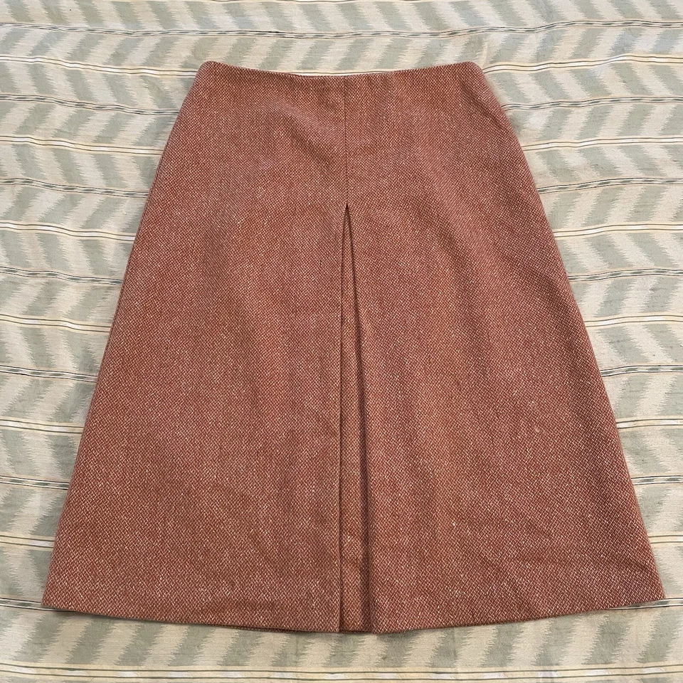 Falda Tweed Talla 8 Benetton Línea A De Colección Academia Trad Elegante Escuela Niña Mod Foto 1 de 4
