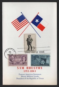 #1242 5c Sam Houston-Combo, Tarjeta de Presentación **CUALQUIER 5=ENVÍO GRATUITO** - Imagen 1 de 2