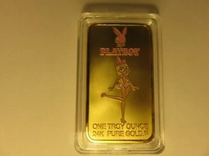 Playboy 24k Gold Plate Ingot - Picture 1 of 4