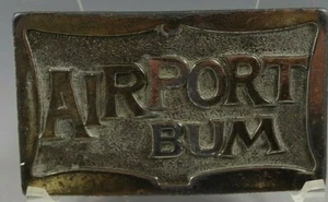 GÜRTELSCHNALLE MADE BY LEWIS AIRPORT BUM BRASSTONE VINTAGE CLEAN - Bild 1 von 2