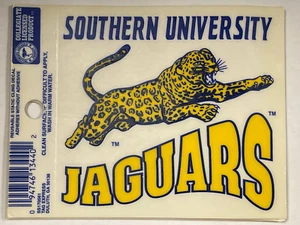 Southern University Jaguars Static Cling Sticker Window Car NCAA 3.5" x 3.75" - Picture 1 of 2