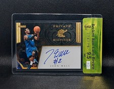 2011-12 Panini Private Signings John Wall Auto SSP Case Hit PS-JW BGS RCR 9.5/10