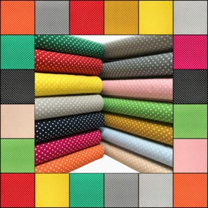 Cotton Fabric Polka Dot 3mm Pea Spot Dress Mask Quilting Material 140cm Wide - Picture 1 of 40