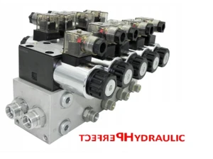 Hydraulikventil Steuerventil 4 Sektion CETOP 03 NG6 60l/min 12V Grundplatte DBV - Bild 1 von 4