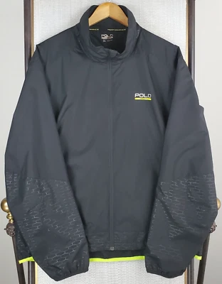Chaqueta cortavientos POLO SPORT talla 2XL para hombre 1/4 cremallera rendimiento negra RL pony Foto 1 de 4