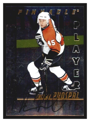 1997-98 Be A Player Die Cut #213 Vaclav Prospal Rookie Auto (ref 20339) - Image 1 of 2