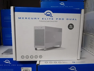 OWC OWCMED3ER7T04.0 Mercury Elite Pro Dual 4TB 2-Bay, USB 3.1, eSATA, RAID Array - Image 1 of 3