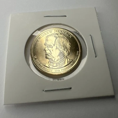 Moneda de dólar presidencial Andrew Johnson 2011-D Foto 1 de 2